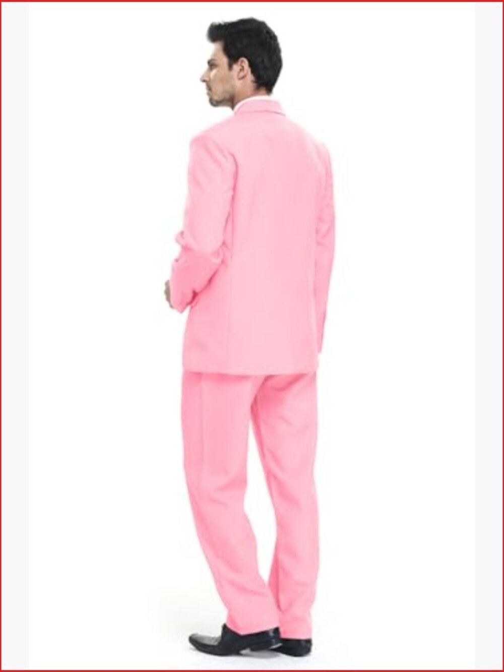 Men's 3-Piece Regular Fit Solid Suit Jacket Tie Pants for Prom Wedding Party